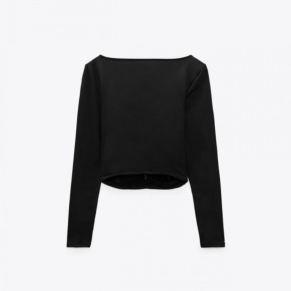 ZARA GATHERED ELASTIC TOP | ZARA WOMAN TOP - Picture 3 of 6